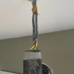 Bad wiring of a light fitting