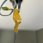 Bad wiring of a light fitting